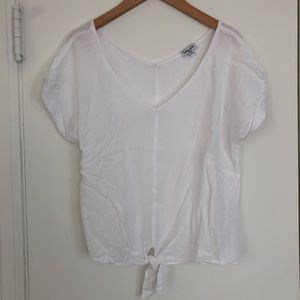 Splendid tie-front top